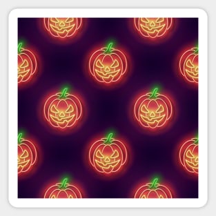 Neon Halloween design Sticker